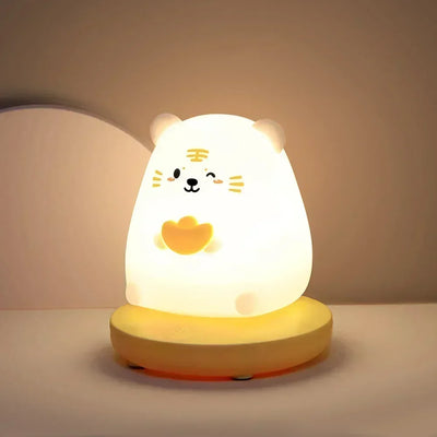 Newest Official Genshin Impact Hu Tao LED Night Light USB Rechargeable Silicone Night Lamp Table Lamp for Bedroom Decor Gifts