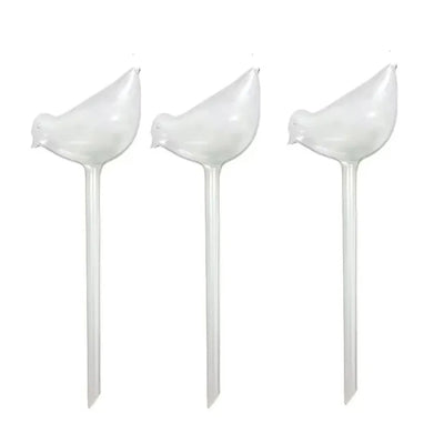 Plant Waterer Self Watering Globes, Bird Shape Hand Blown Clear Aqua Bulbs High Quality Automatic Flower Watering Device