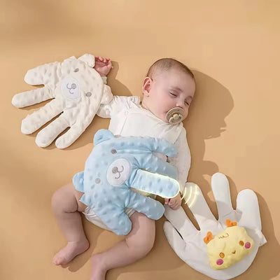 ELECTRIC BABY SOOTHING PALM PILLOW WITH REMOTE CONTROL – HEATED SIMULATED SLAPPING HAND SLEEP AID FOR NEWBORNS