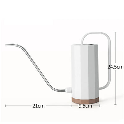 1000ml Plant Watering Can Stainless Steel Curved Mouth Watering Pot Household Removable Nozzle Multi-function Bonsai Garden Tool