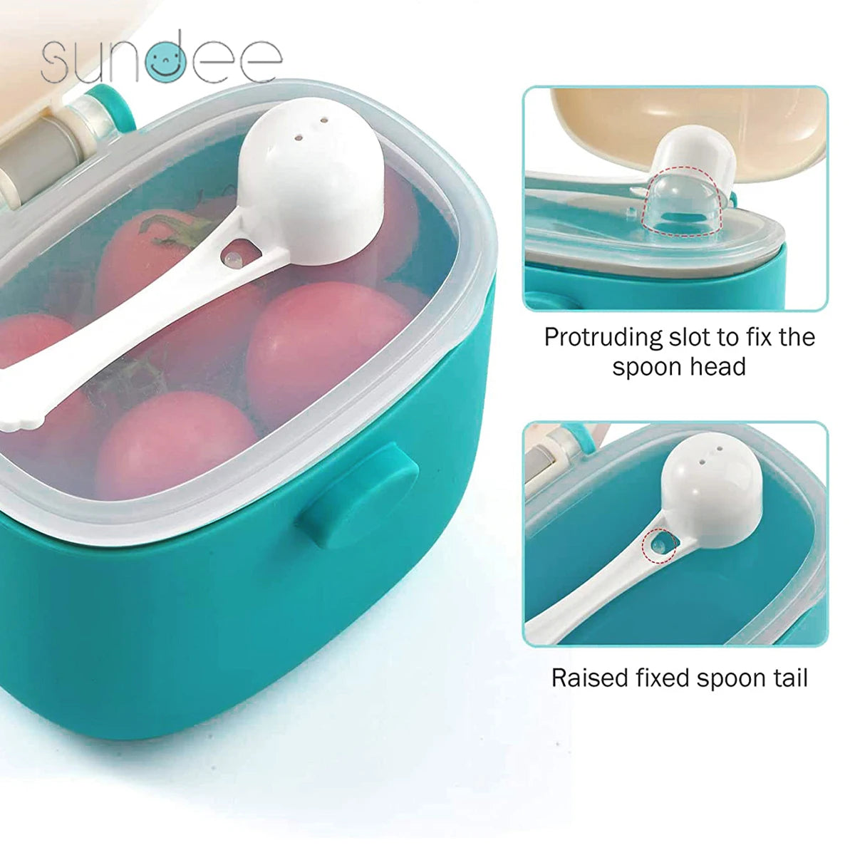 Baby Milk Powder Box with Scoop Portable Infant Formula Dispenser Baby Food Storage Box Toddler Snacks Container Milk Powder Can