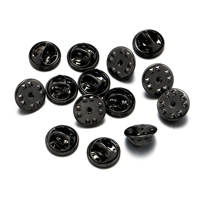 100pc Metal Locking Pin Back Brooch Badge Holder Lapel Base For DIY Jewellery Material Making Supply Craft Accessories Handmade