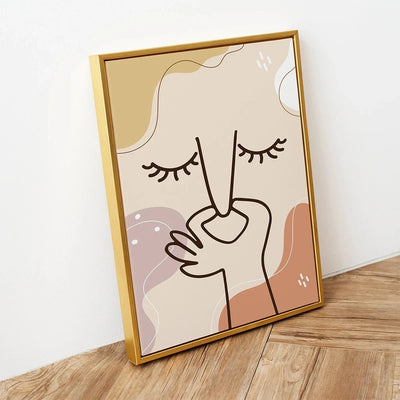 Bad Smell Cute Line Wall Art Pictures Canvas Painting Funny Bathroom Color Posters Prints Toilet Humour Bathroom Home Decor