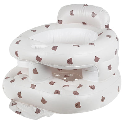 Baby Inflatable Sofa Children Infant Seat PVC Shining Foldable Portable Bath Chairs Table Stool Practice Sitting Sofa Seat