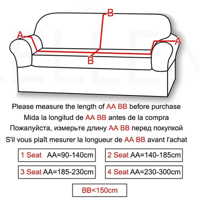 JACQUARD THICK ELASTIC SOFA COVER – 1/2/3/4 SEATER & L-SHAPED CORNER SOFA COVER FOR LIVING ROOM