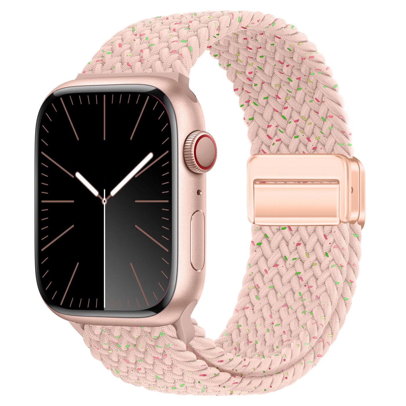Braided Strap For Apple Watch Band 44mm 40mm 45mm 49mm 41mm 38 buckle Bracelet iWatch Series se 7 3 6 8 9 Ultra 2 Magnetic Band