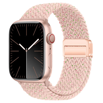 Braided Strap For Apple Watch Band 44mm 40mm 45mm 49mm 41mm 38 buckle Bracelet iWatch Series se 7 3 6 8 9 Ultra 2 Magnetic Band