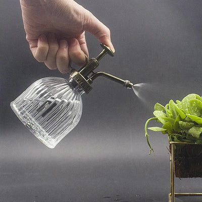 1pc Plant Flower Glass Garden Watering Pot Mister 300ml Water Cans Sprayer Bottle Spray Irrigation Supplies Hairdressing Tool
