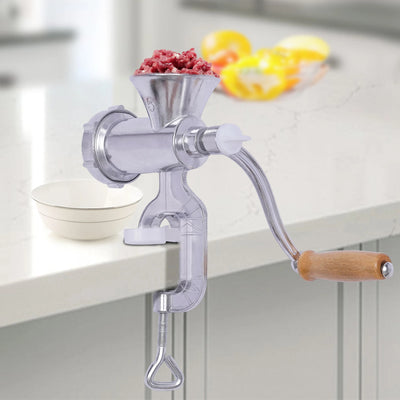 Manual Meat Grinder Household Grinder Food Processor Stainless Steel Kitchen Tool Handheld Sausage Stuffer