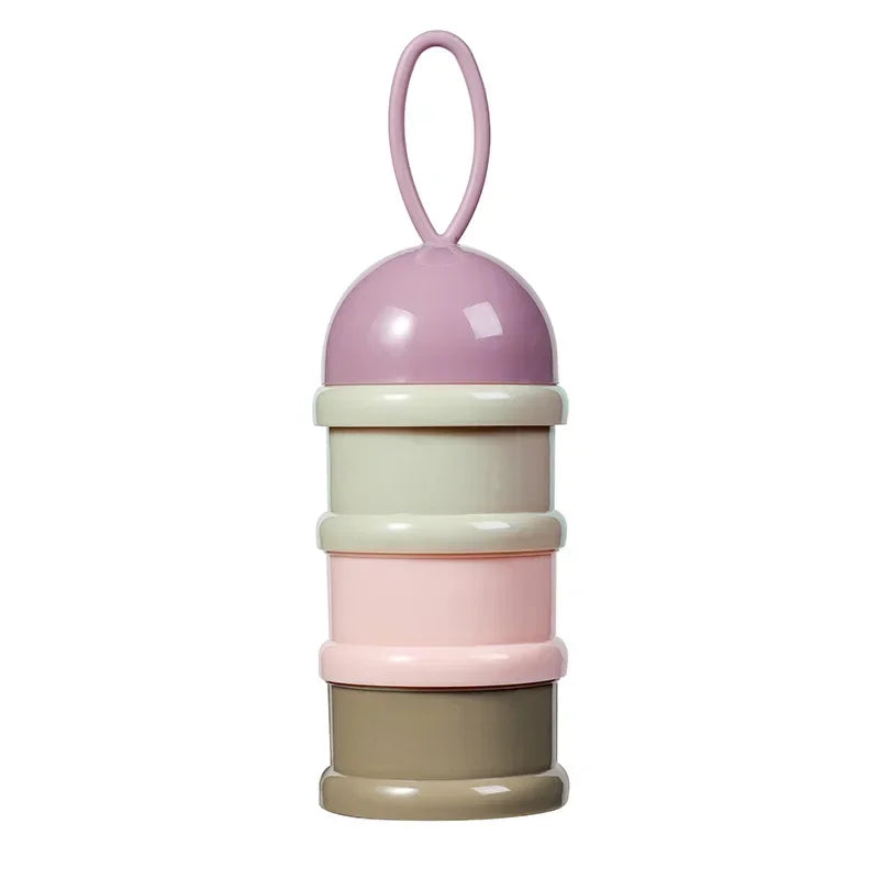3-Layer Cartoon Baby Formula Milk Storage Container for Portable Travel - Essential Cereal Powder Dispenser