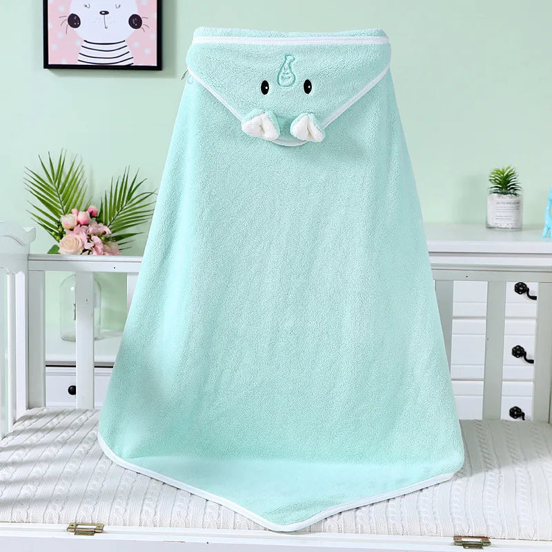 Baby Bath Towel Baby Towel Newborn with Hood Cartoon Coral Fleece Infant Towels Blanket Newborn Baby Bathrobe Infant Babys Stuff