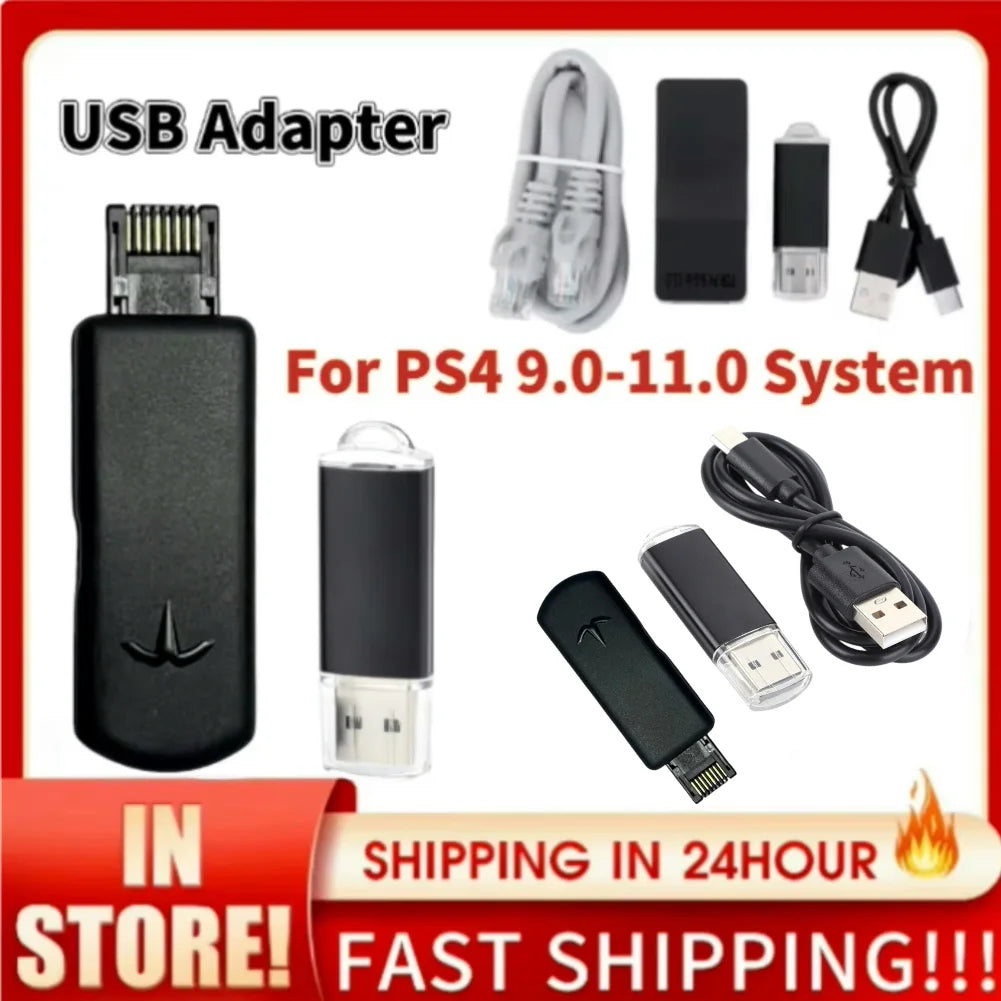 One-Key JB Tool Mod Kit JB USB Adapter with Type-C Cable Kit Game Accessories for PS4/PS4 Pro/PS4 Slim 9.0-11.0 System