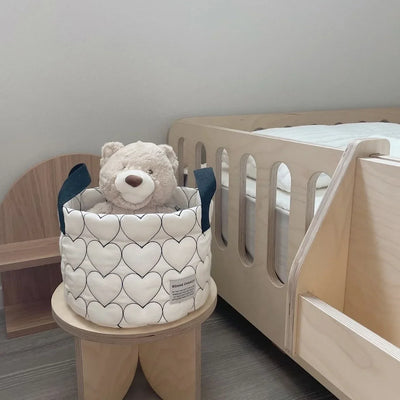 South Korea Ins Dirty Clothes Storage Basket Baby Diaper Storage Basket Home Quilted Children's Toys Clutter Sorting Basket