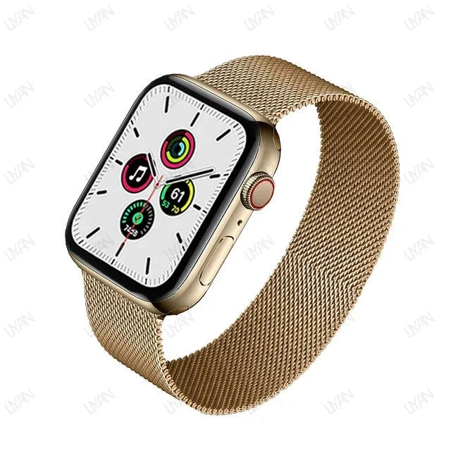 Milanese Loop for apple watch band 44mm 45mm 40mm 41mm 38-42mm pride bracelet iwatch series 9 8 7 6 SE 5 4 3 ultra 2 49mm strap