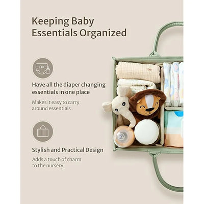PANGDUBE Baby Diaper Organizer Bag Folding Portable Diaper Stackers & Caddies High Capacity Storage Bag for Baby Things