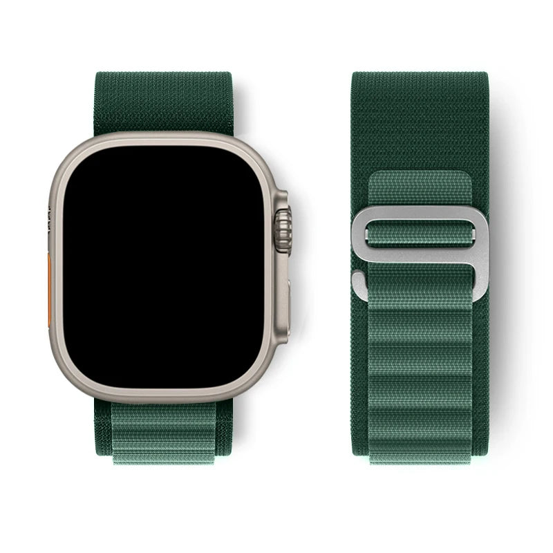 Alpine loop Strap for Apple watch Ultra Band 49mm 45mm 46mm 44mm 41mm 42mm 40mm Nylon bracelet correa series 10 9 8 7 SE 6 5 4 3