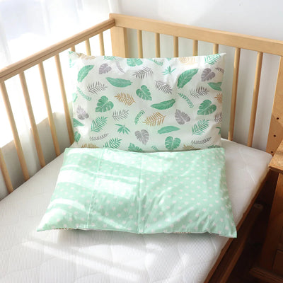 30X50CM BABY PILLOW AND CASE SET, COTTON PILLOWCASE AND PILLOW CORE WITH CARTOON PATTERN FOR KIDS BOYS AND GIRLS