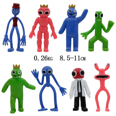 8-16pcs Rainbow Friends Toy Cartoon Game Character Figure Doll Kawaii Blue Monster Action Figure Animal Toys for Kids Gifts