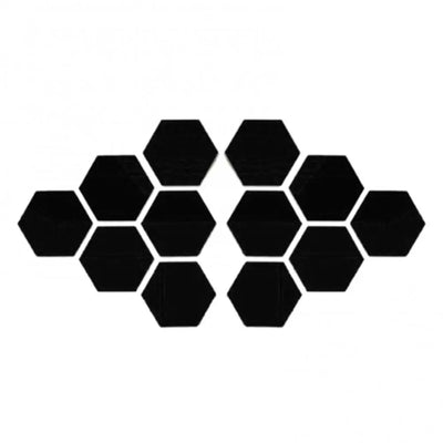 12Pcs Hexagonal Mirror Wall Sticker Background Removable Stereo Decal Home Decor DIY Decorations for Home Bedroom Living Room