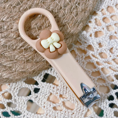 New Cute Cartoon Bear Bunny Nail Clippers Anti Splash Nail Trimmer Baby Nail Care Accessories Manicure Tools