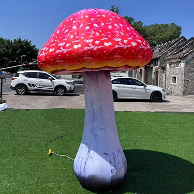 8.2ft Height Giant Outdoor Garden Decoration LED Inflatable Mushroom for Stage, Mall, Courtyard, Road Decoration