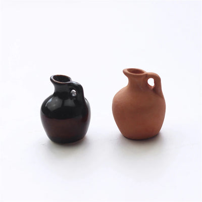 Dollhouse Miniature Food And Play Scene Model Doll Mini Ceramic Pottery Vase Doll Miniatures Classic Miniature Toy Home Decor