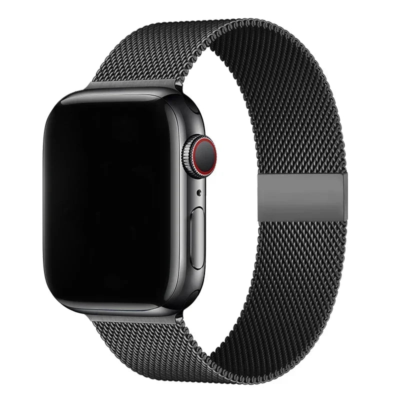 milanese Loop Band for apple watch Strap Ultra 49mm 45mm 44mm 41mm 40mm Metal Wristband bracelet iwatch series 9 8 7 6 5 4 3 SE