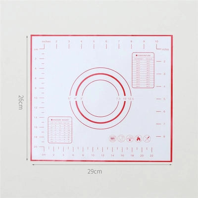 Silicone Baking Mat Pad Baking Sheet Pizza Dough Maker Pastry Kitchen Gadgets Non-Stick Rolling Dough Mat Cooking Tools Bakeware