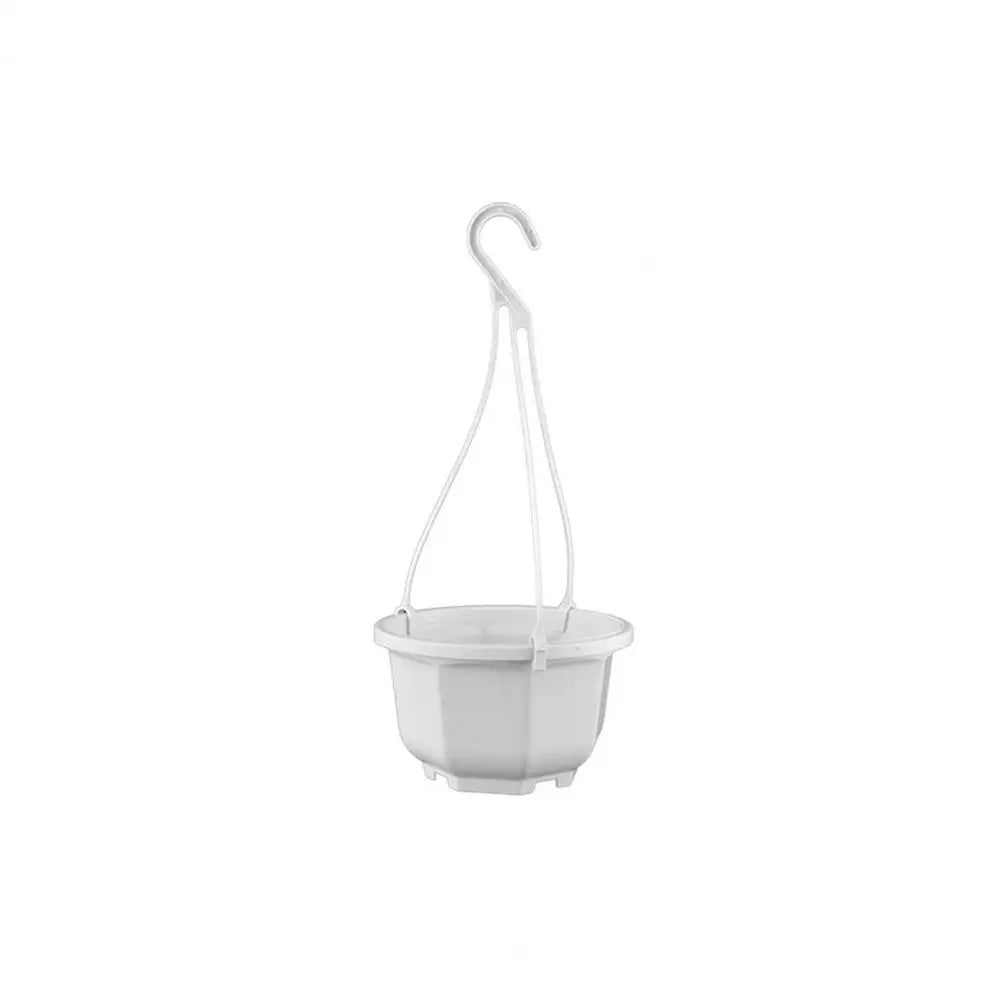 Plastic Holes Octagonal Flowerpot Anti-sun Hanging Flower Pot With Hook Reusable Corrosion-resistant Plant Pot For Garden