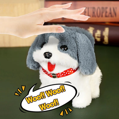 9 Styles Realistic Plush Simulation Smart Dog Children Toy Can Walking And Call Electric Plush Robot Pet Dog Toddler Christmas