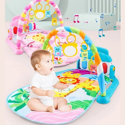 New Baby Music Rack Play Mat Kids Piano Keyboard Carpet Gym Crawling Activity Baby Rug Early Educational Toy for Infant Gift