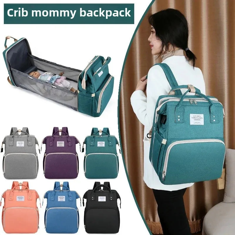 Portable Multi-functional Large Capacity Baby Stroller Bag Foldable Bed Bag for Mothers Outdoor Travel Storage Accessories