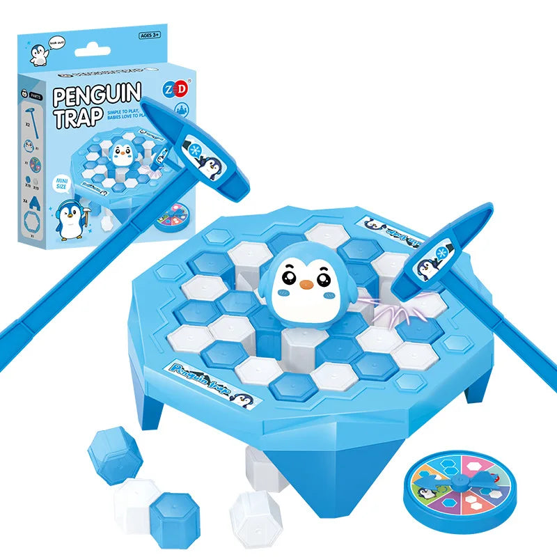 Mini ice-breaking Penguin, Save the Little Penguin ice-knocking game, parent-child interactive children's tabletop toys