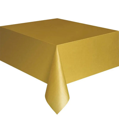 Disposable Plastic Party Wedding Tablecloth Set Catering Meal Tableware Table Cloth Rectangular Solid Color Table Cover Decor