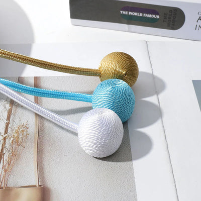 MAGNETIC BALL CURTAIN TIEBACKS – HOLD BACK CLIPS & HOOKS