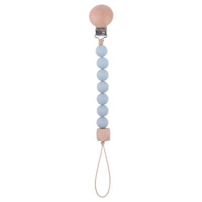 New Baby Products Made of Beech Wood Pacifier Clip To Soothe Silicone Bite Grind Teeth Angle Pacifier Chain Baby Toys Bebes