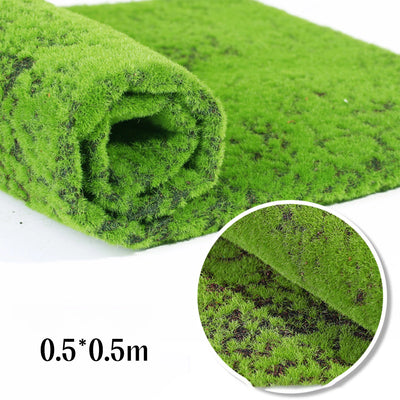 Artificial Moss Turf Simulation Grass Mat Garden DIY Micro Landscape Bonsai Decoration Wall Green Lawn Dollhouse Decor 15/30/50c
