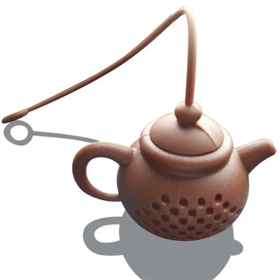 1PC Creative Silicone Teapot-shape Tea Infuser Strainer Tea Bag Leaf Filter Diffuser Teaware Teapot Accessory Kitchen Gadget