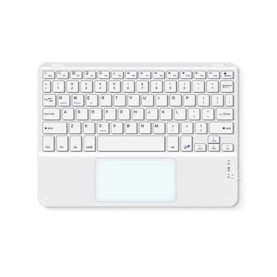 10-INCH SPANISH/ENGLISH BLUETOOTH KEYBOARD – WIRELESS RECHARGEABLE UNIVERSAL KEYBOARD FOR IPAD AIR/PRO, PHONE, TABLET, LAPTOP