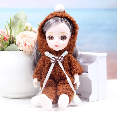 Mini multi-joint Molly girl doll 17 cm changeable constant tide confused Barbie doll