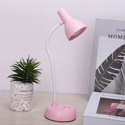 LED Eye Protection Book Night Light Adjustable Angle Mini Clip-On Study Desk Lamp AA Battery USB Plug-in for Bedroom Reading