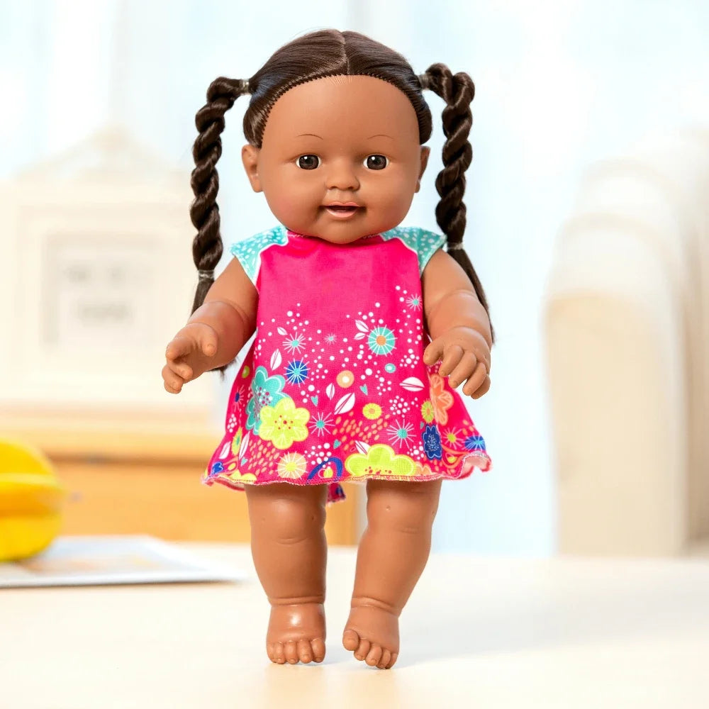 Realistic Baby Doll for Baby, Silicone Doll Figure, Soft Rubber Toy for Role-playing Sleeping and Dress-up, Kids Christmas Gifts