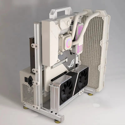 Open PC Case Frame Rack ITX MATX ATX EATX Gamers Cabinet DIY Water Cooler Desktop PC Creative Gabinete Gaming Chassis MOD