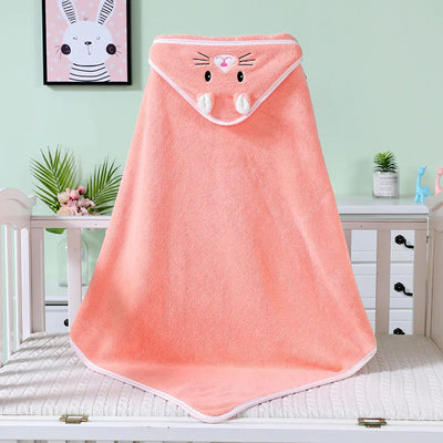 Baby Bath Towel Baby Towel Newborn with Hood Cartoon Coral Fleece Infant Towels Blanket Newborn Baby Bathrobe Infant Babys Stuff