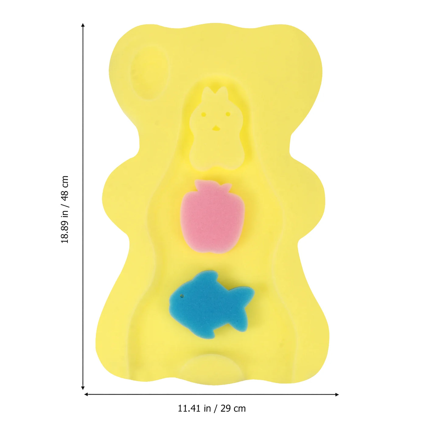 Bath Mat Sponge Newborn Bathroom Mats Cushion Tub Infant Support Skin-friendly