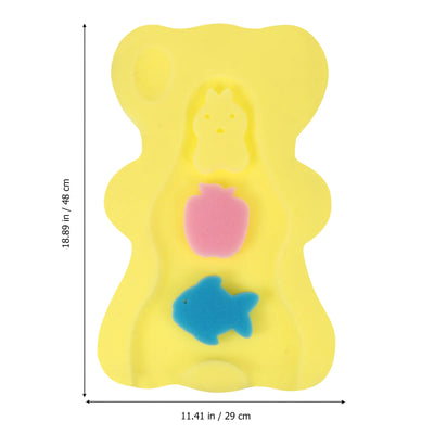 Bath Mat Sponge Newborn Bathroom Mats Cushion Tub Infant Support Skin-friendly
