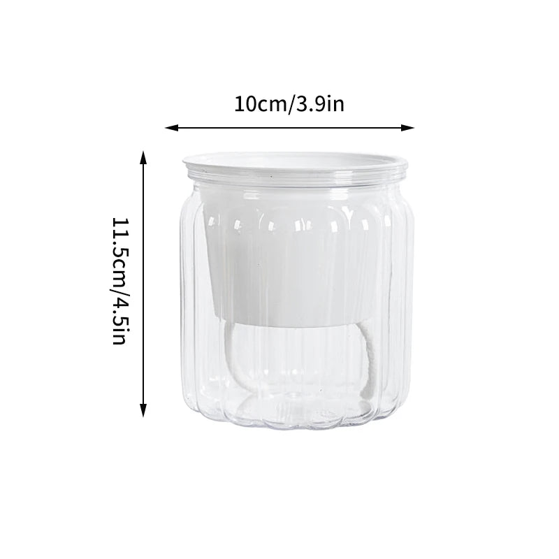Hydroponic Plants Pot Self Watering Flowerpot Indoor Mini Succulent Planter Tabletop Vase Self-watering Home Office Bonsai Decor