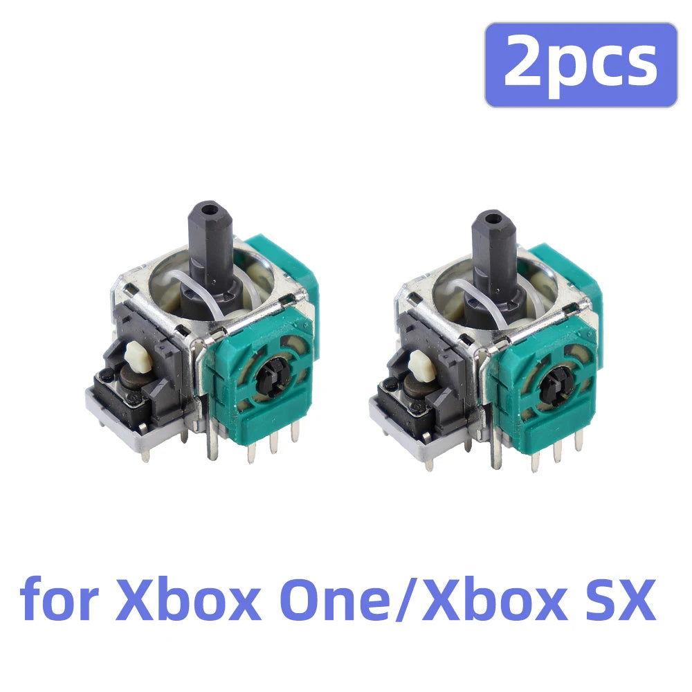 2Pcs Replacement 3D Analog Joystick for PS5/PS4/Switch Pro/Xbox One/Series Controller ThumbStick Repair Parts Accessory