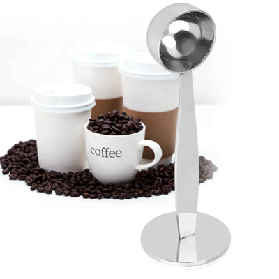 2 In 1 Coffee Powder Tamping Scoop Stainless Steel Measuring Spoon Coffee Bean Coffee Maker Grinder Accessories Kitchen Tools