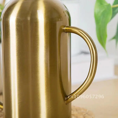 1500ml Long Mouth Watering Can Pot Stainless Steel Pot Sprinkling Tools Bonsai for Succulent Garden Watering Plants